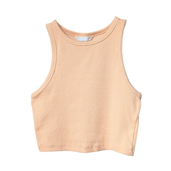 H&M Orange Ribbed Summer Tank Top Women Size Small - Picture 4 of 13